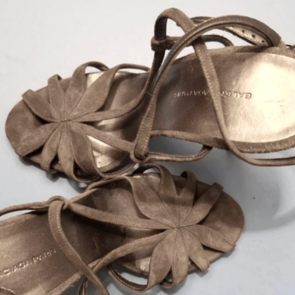 Balenciage sandals. Suede. Size 6 1/2
